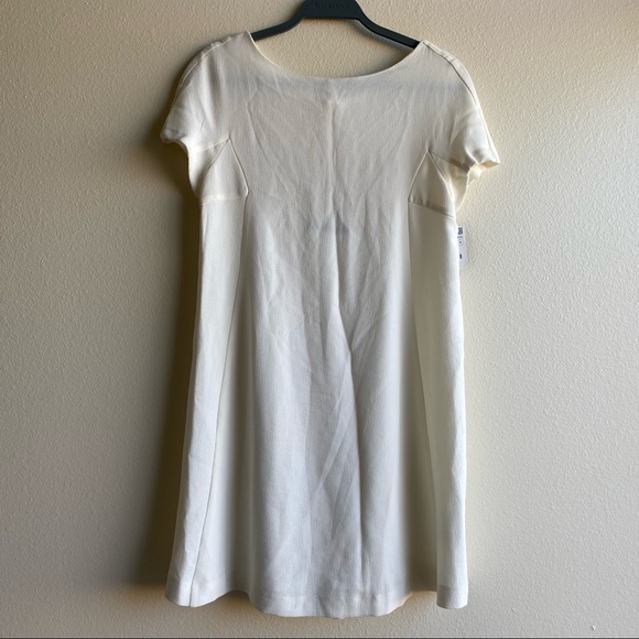 Zara Basics White Bow Detail Shift Dress NWT Sz Small - Picture 11 of 13